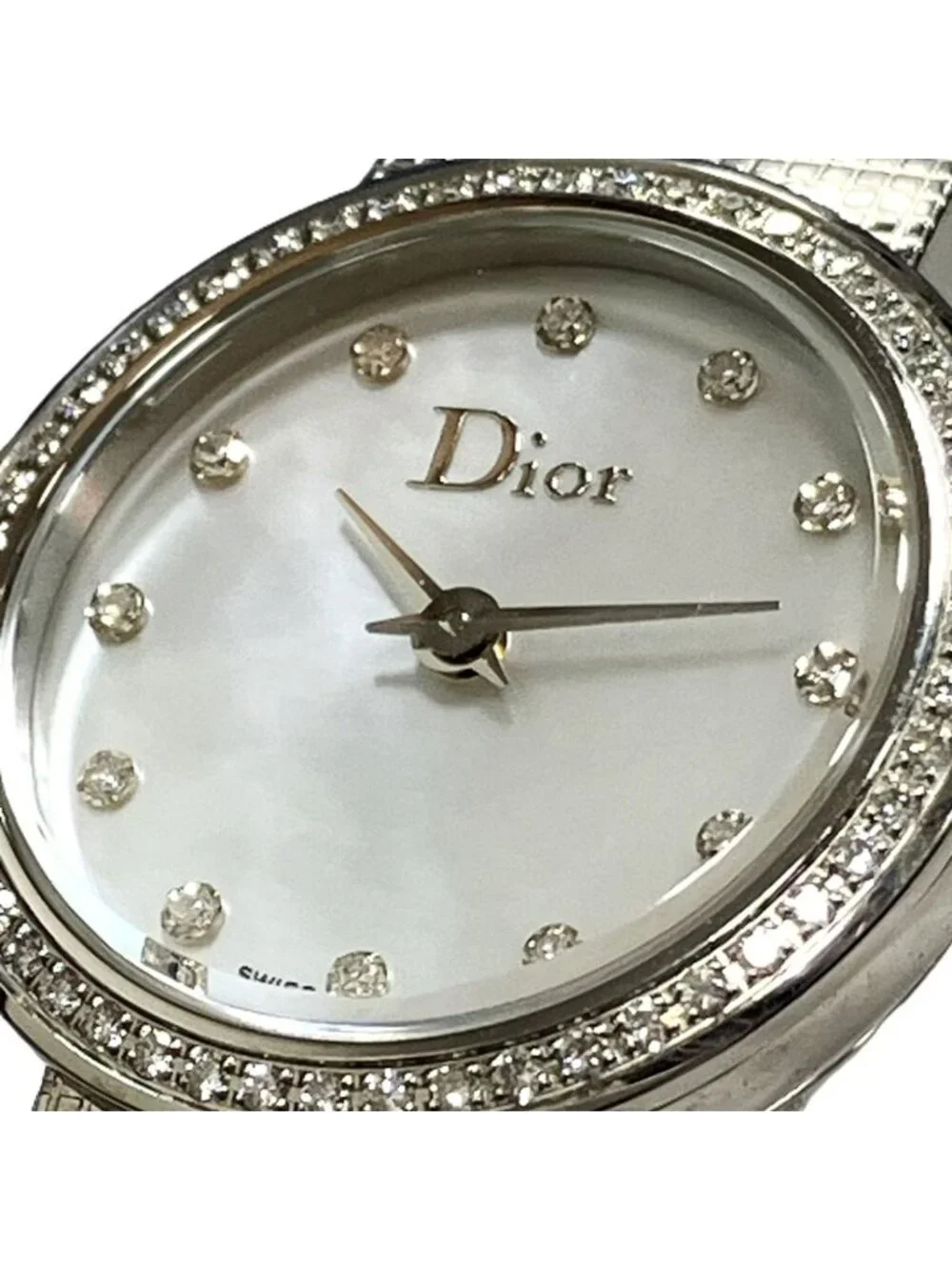 Dior Rado la Baby Day Watch SS Quartz Silver Shell Dial
